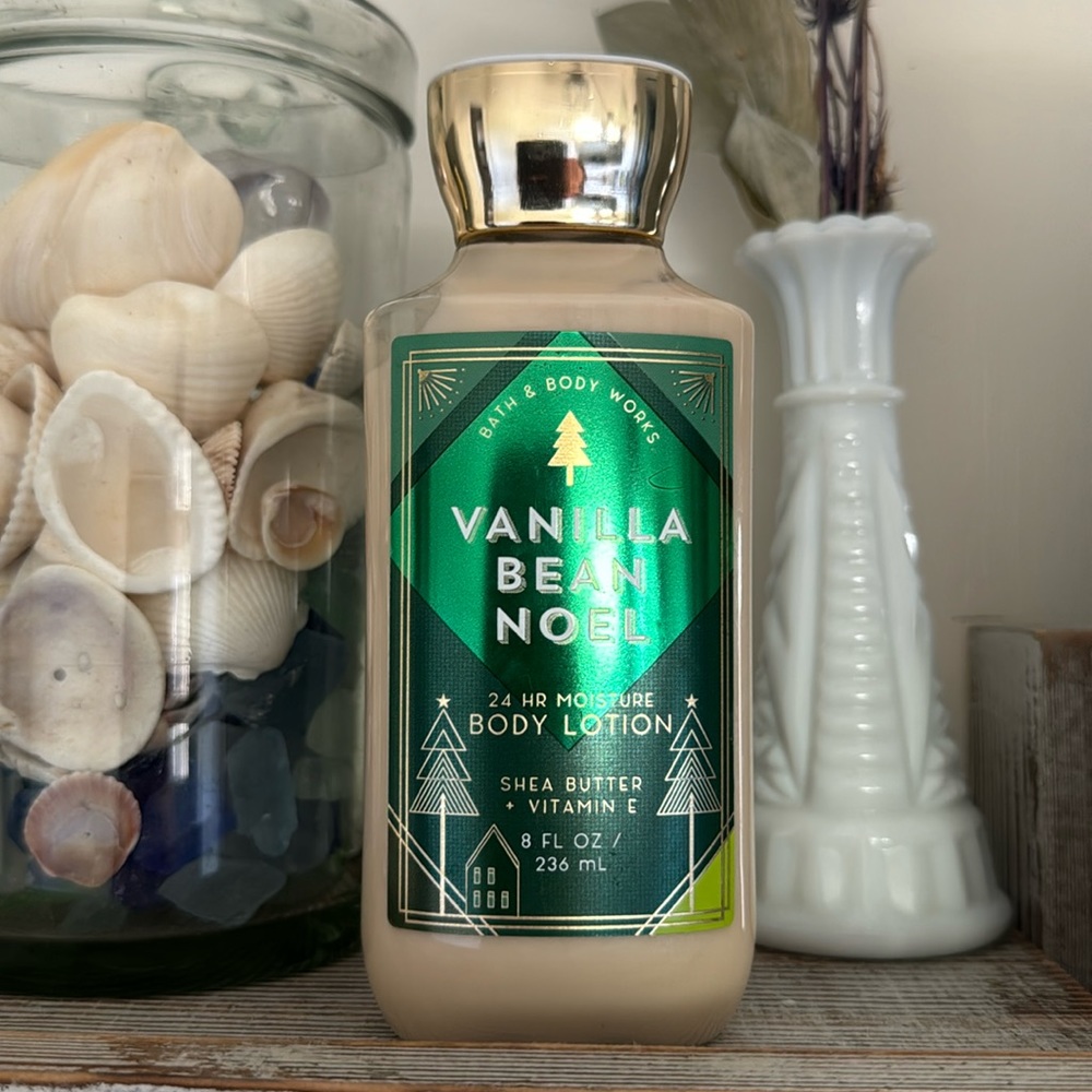 Vanilla bean, Noel, body lotion, Bath, and body Works